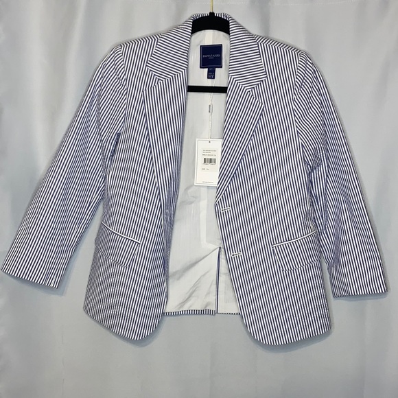 Kids Pqpo d’Anjo striped Blazer